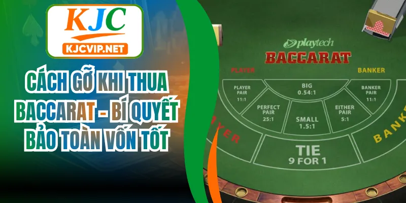 Cách Gỡ Khi Thua Baccarat - Bí Quyết Bảo Toàn Vốn Tốt